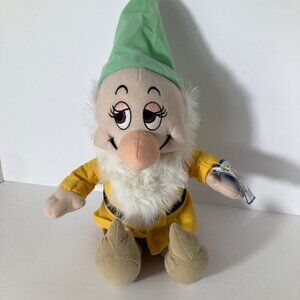 Disney Snow White‎ Seven Dwarfs Bashful Plush Toy 12"